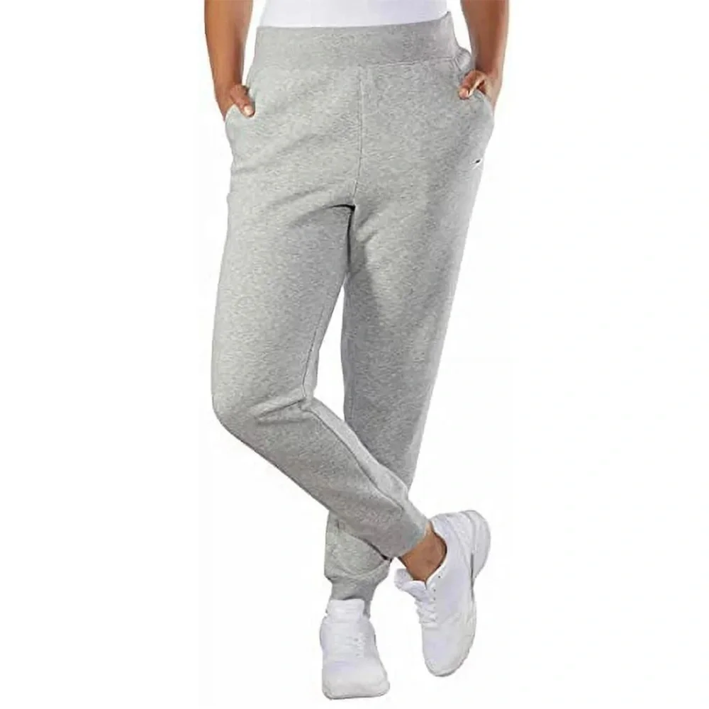NWT Fila Ladies Fleece Jogger Gray Large Side‎ Pockets Ribbed Waistband & Cuffs